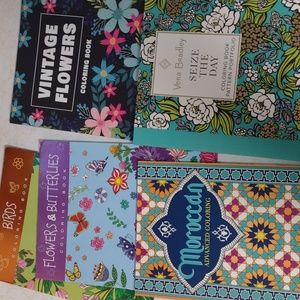 Five new beautiful Coloring Books, Vera Bradley, Moroccan and others